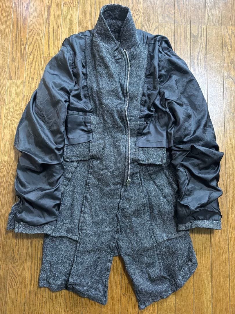 コムデギャルソンコート コムデギャルソン縮絨コート コムデギャルソンウール縮絨