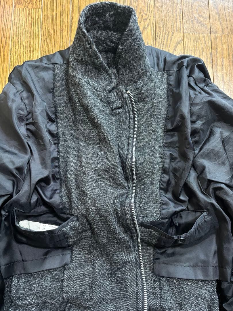 コムデギャルソンコート コムデギャルソン縮絨コート コムデギャルソンウール縮絨