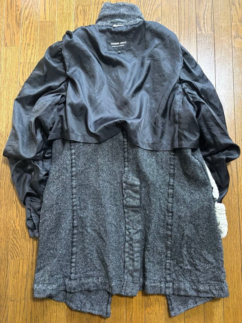 コムデギャルソンコート コムデギャルソン縮絨コート コムデギャルソンウール縮絨