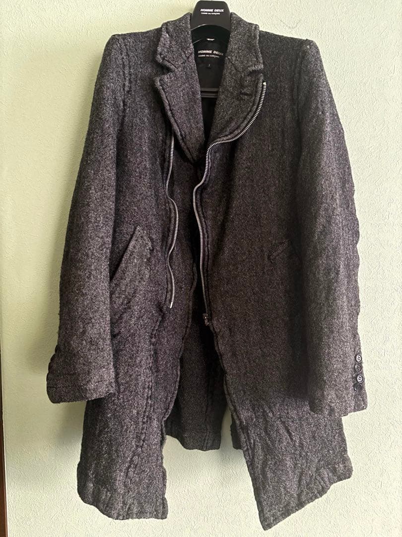 コムデギャルソンコート コムデギャルソン縮絨コート コムデギャルソンウール縮絨