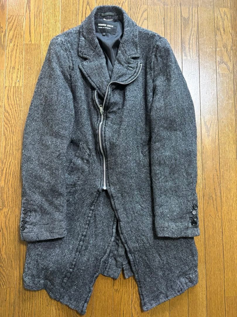 コムデギャルソンコート コムデギャルソン縮絨コート コムデギャルソンウール縮絨