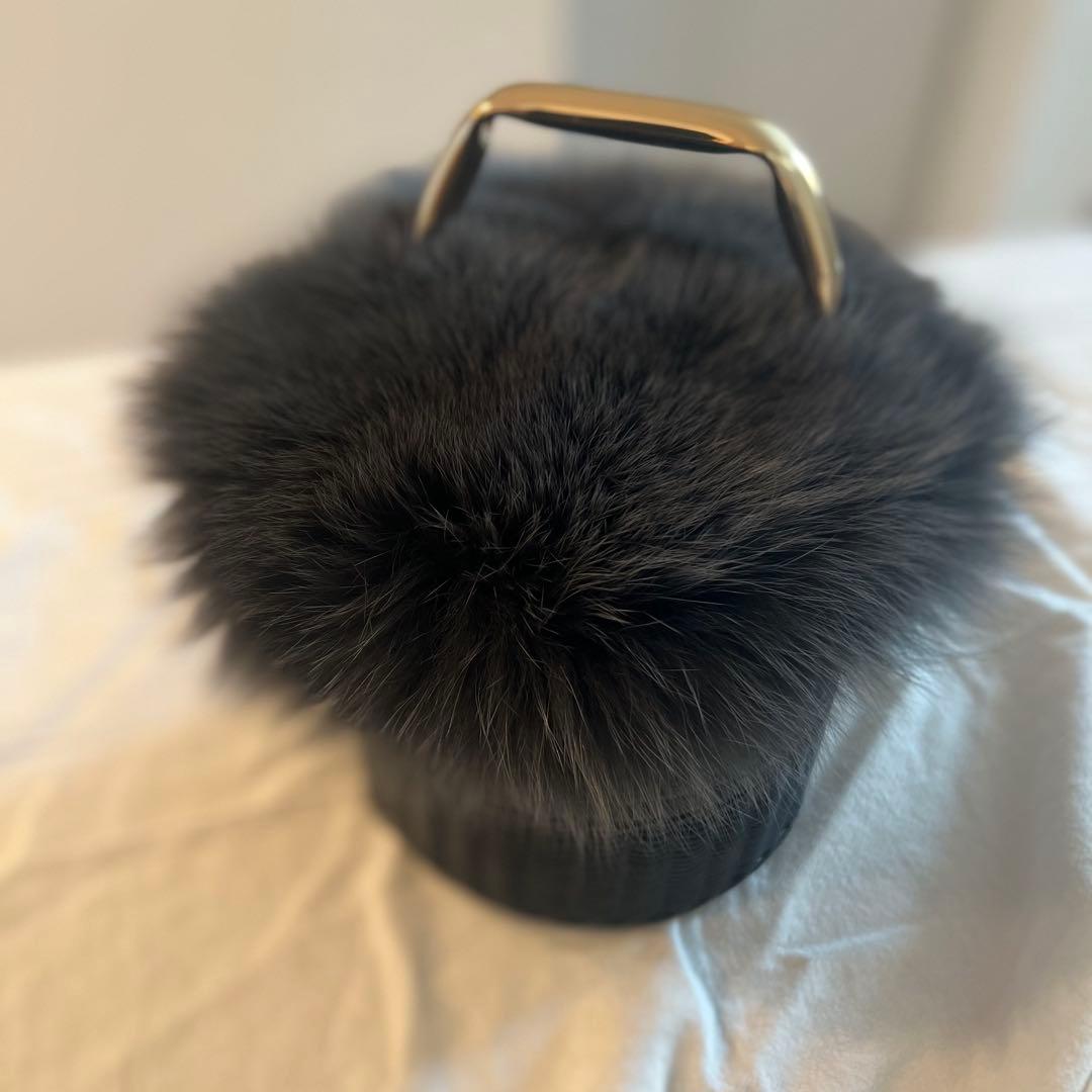 【極美品】マニマリス　パンケーキバスケット　ダブル　きのこファーセット