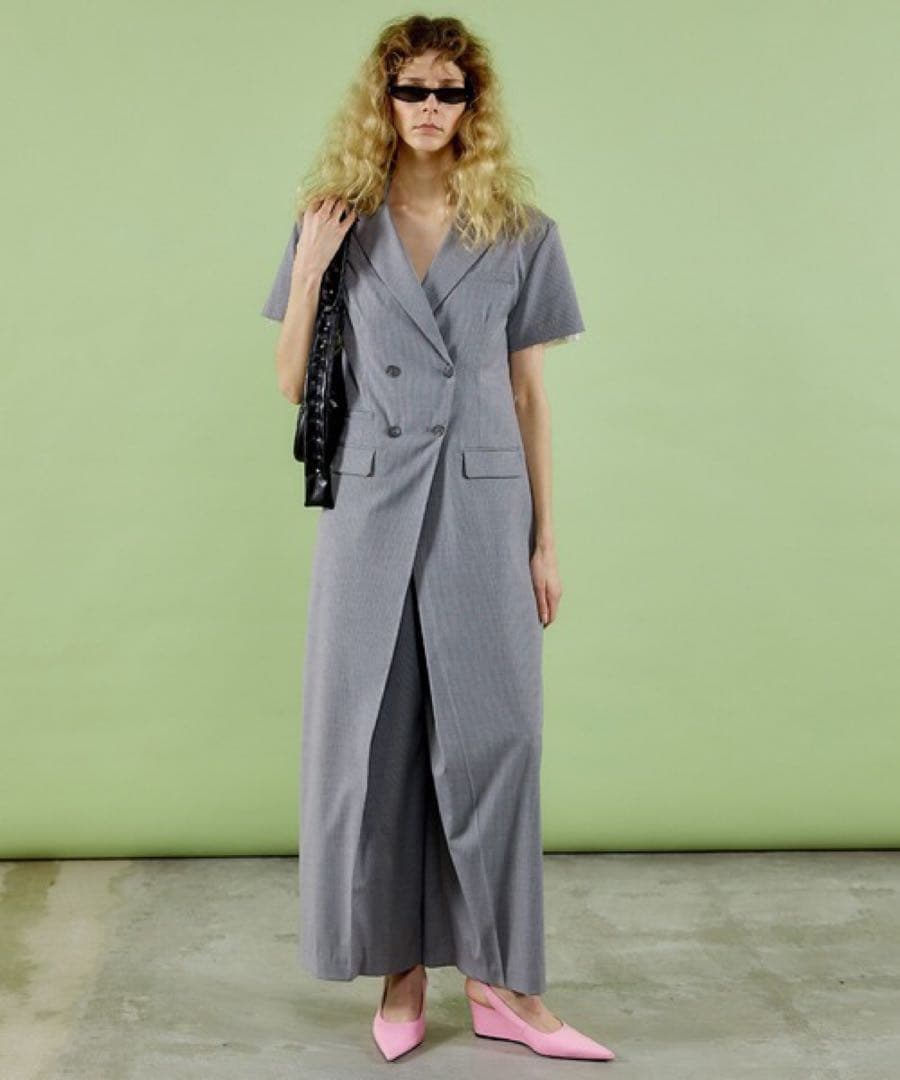 メゾンスペシャル ルーズジャケットオールインワン