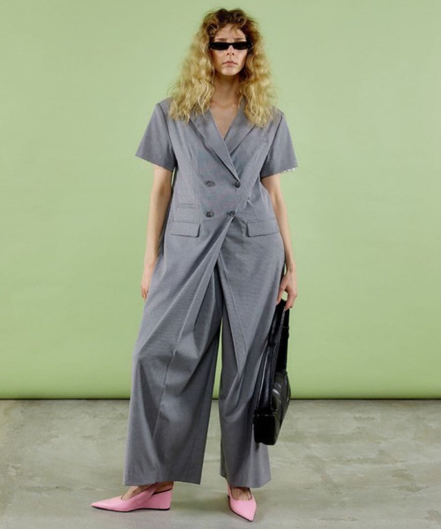 メゾンスペシャル ルーズジャケットオールインワン