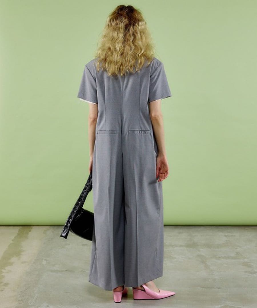 メゾンスペシャル ルーズジャケットオールインワン