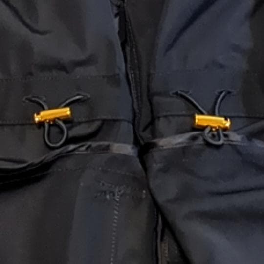 【未使用】23区 ライトツイル ノーカラーコート ブラック 撥水加工 46サイズ