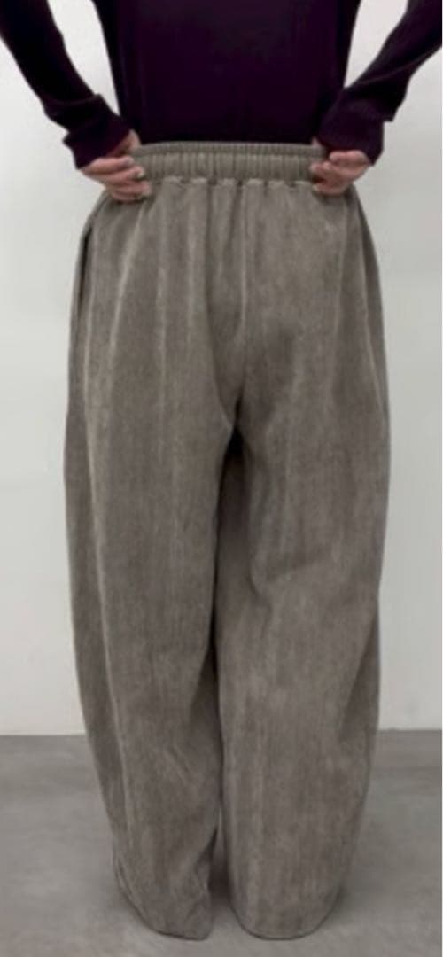 CLOCHE ヘリンボーンカーブパンツ