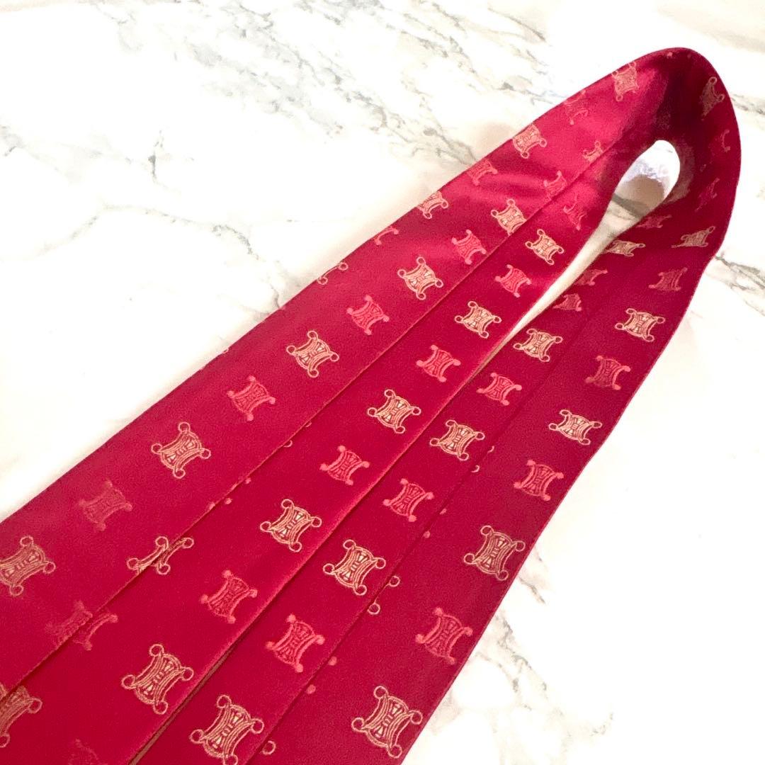 ✨ほぼ未使用✨CELINE ブランドの象徴　全面トリオンフロゴ仕様② ネクタイ