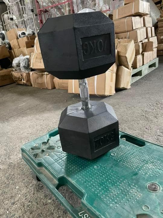 ラバーヘックス ダンベル　65kg２個 計130kg