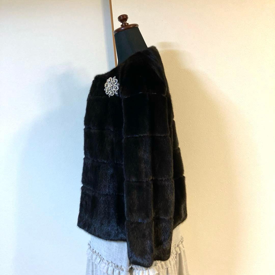 美品♡サガミンク♡ジャケット(ブラック)