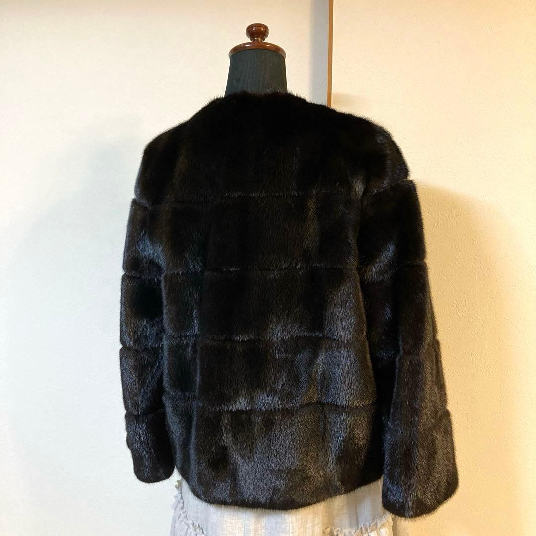 美品♡サガミンク♡ジャケット(ブラック)