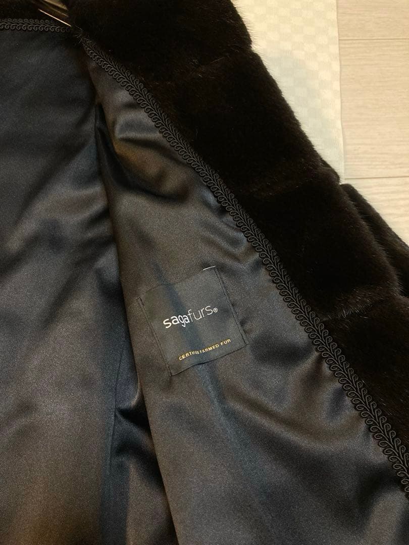 美品♡サガミンク♡ジャケット(ブラック)