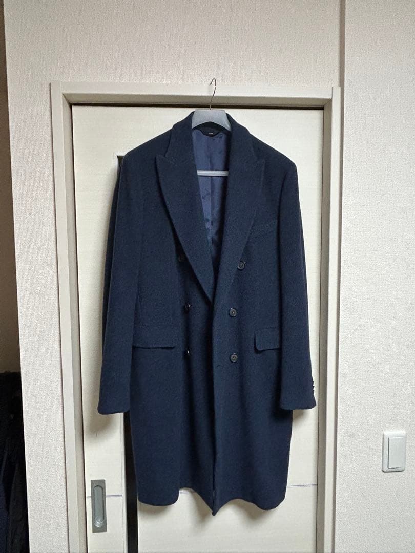 howerd...　hevo ネイビー ダブル チェスターコート 54