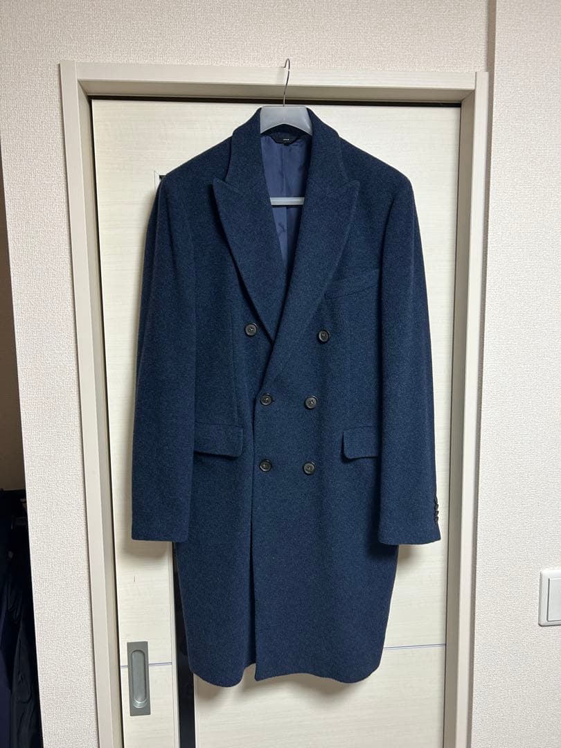 howerd...　hevo ネイビー ダブル チェスターコート 54