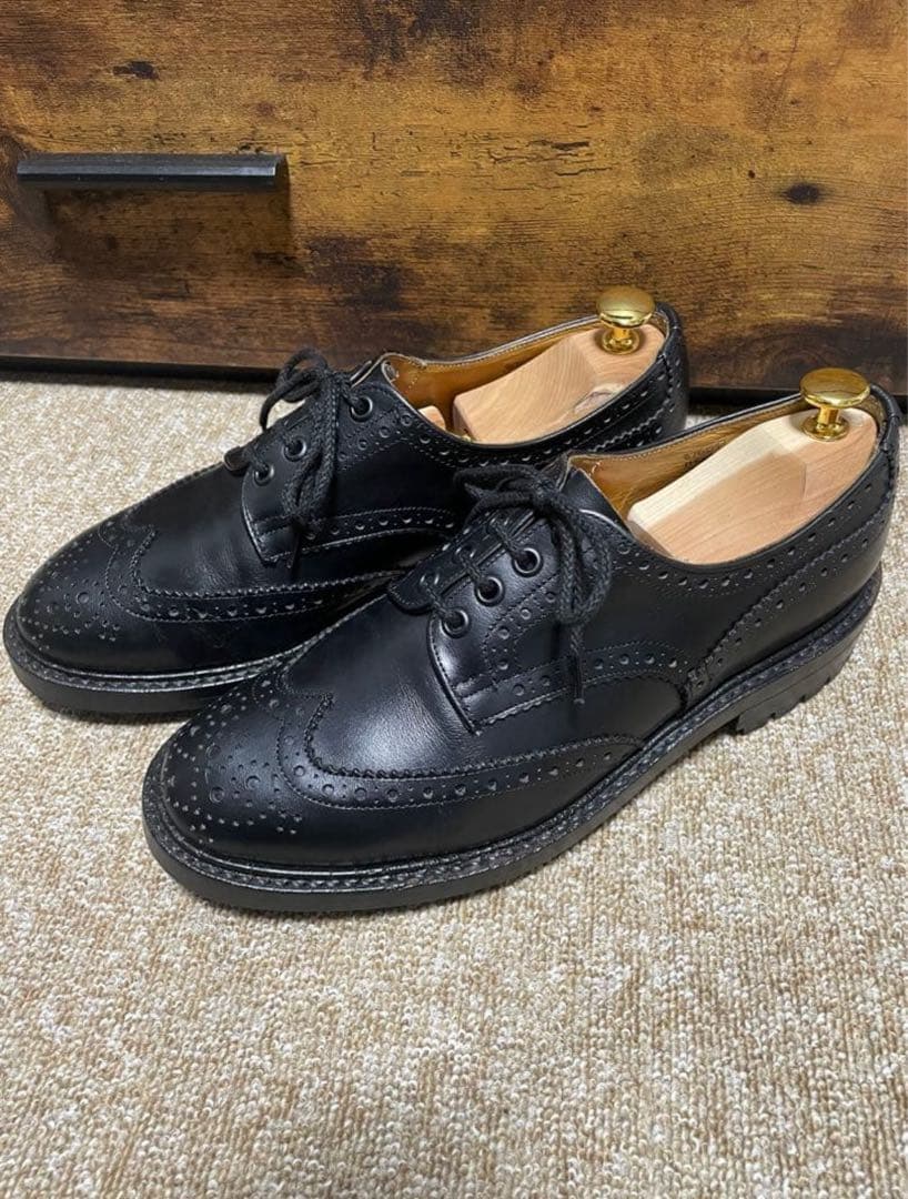 トリッカーズ　ウィングチップシューズ　27.5