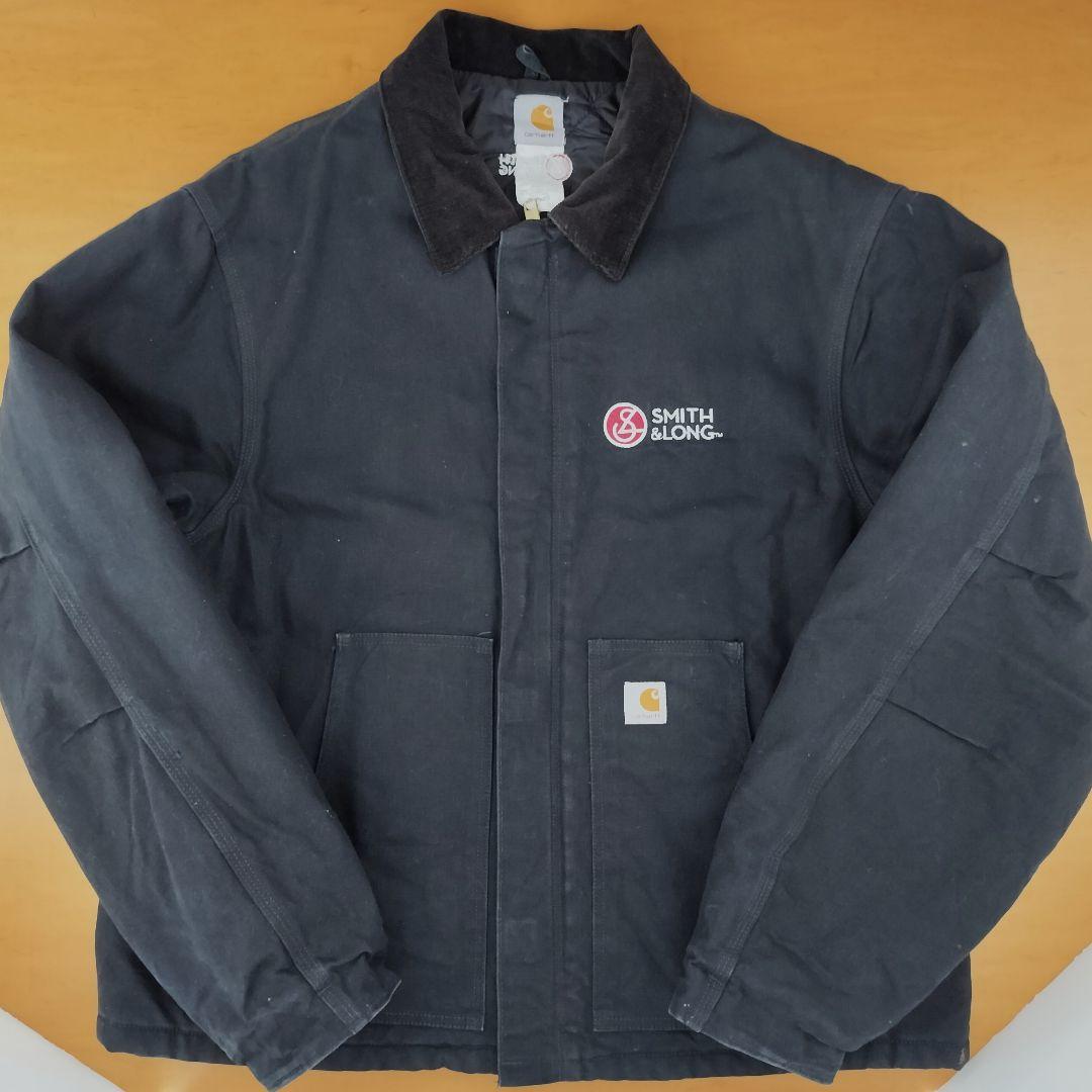 Carharttカーハート J02トラディショナルジャケット 企業ロゴ刺繍 50