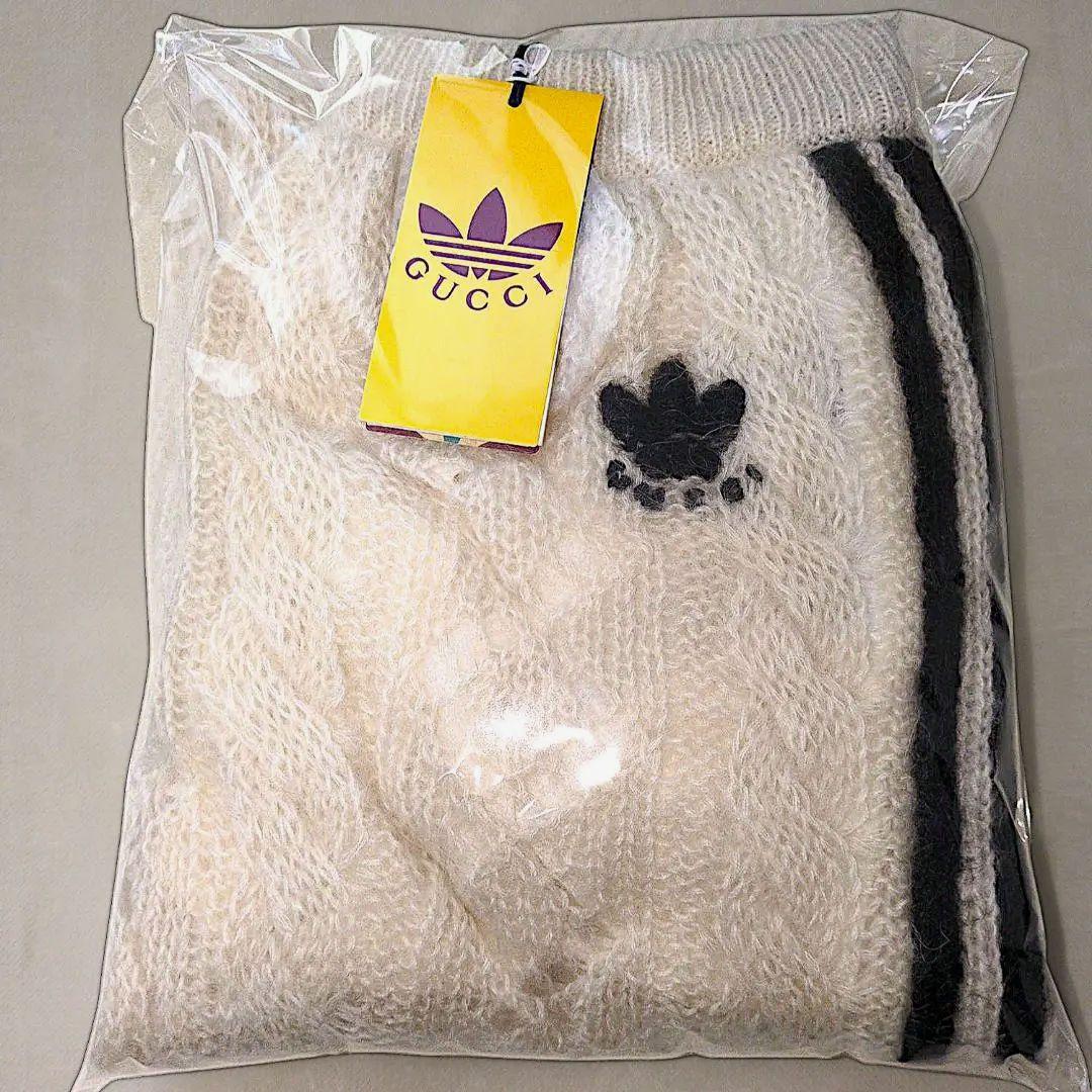 新品 GUCCI adidas モヘア ウール ニット パンツ