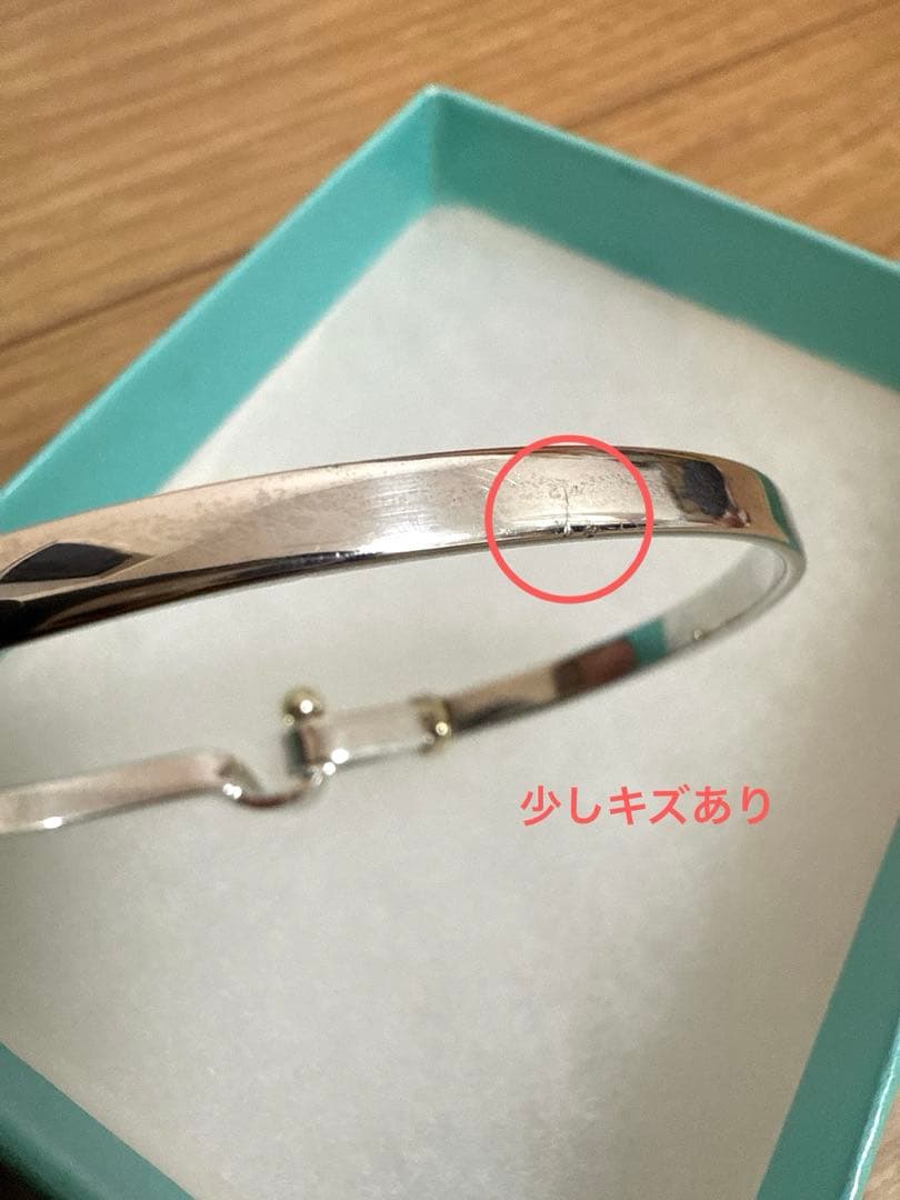 ティファニー TIFFANY フックアンドアイバ ングル シルバー ゴールド