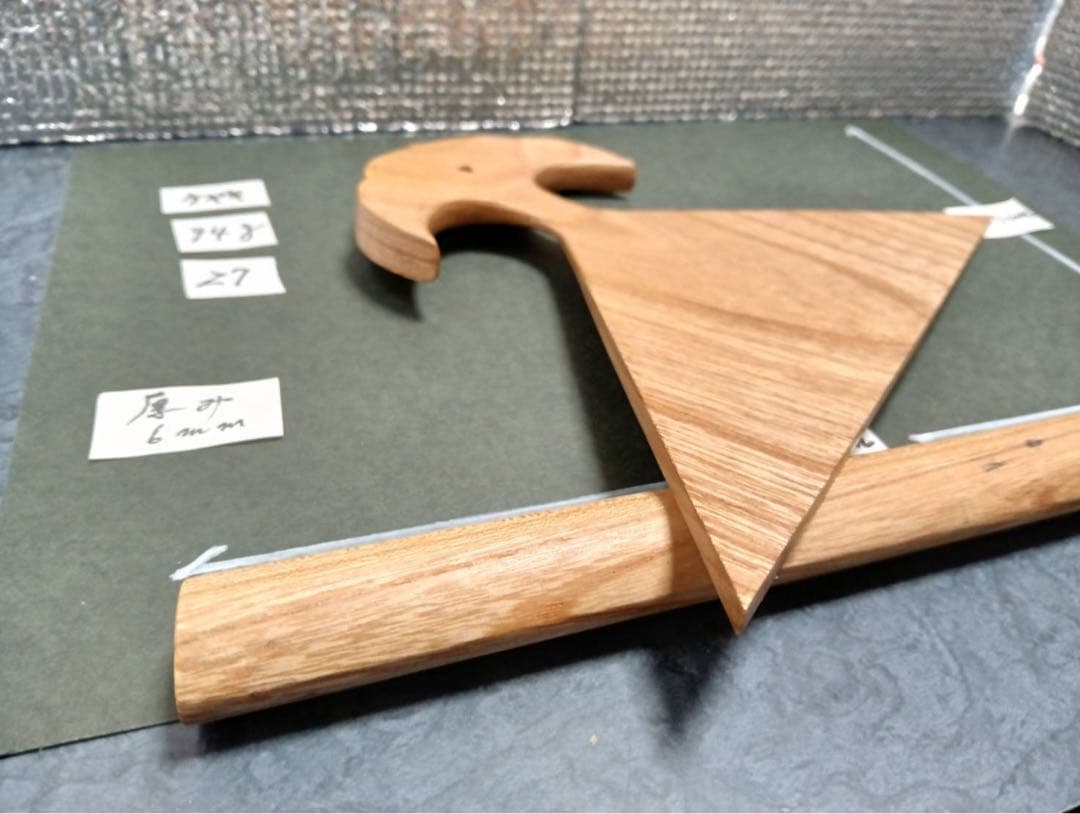 〔27〕薩摩琵琶用 撥・欅（27cm）