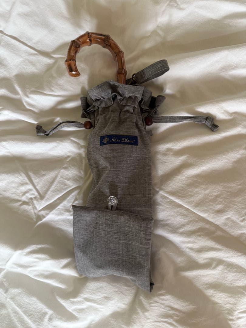 【芦屋ロサブラン】折りたたみ日傘【ダンガリーグレー】