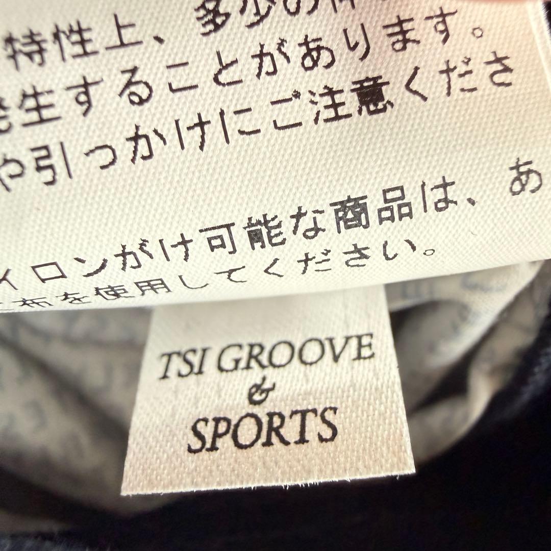 パーリーゲイツ　パンツ　M〜L相当　紺　濃紺　ネイビー　コットン素材　生地厚