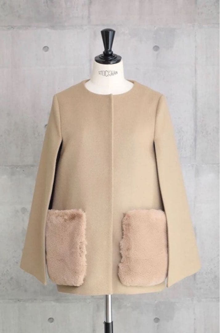 【em.】エコファーケープコート エムドット