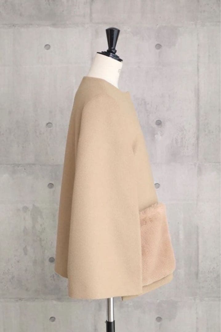 【em.】エコファーケープコート エムドット