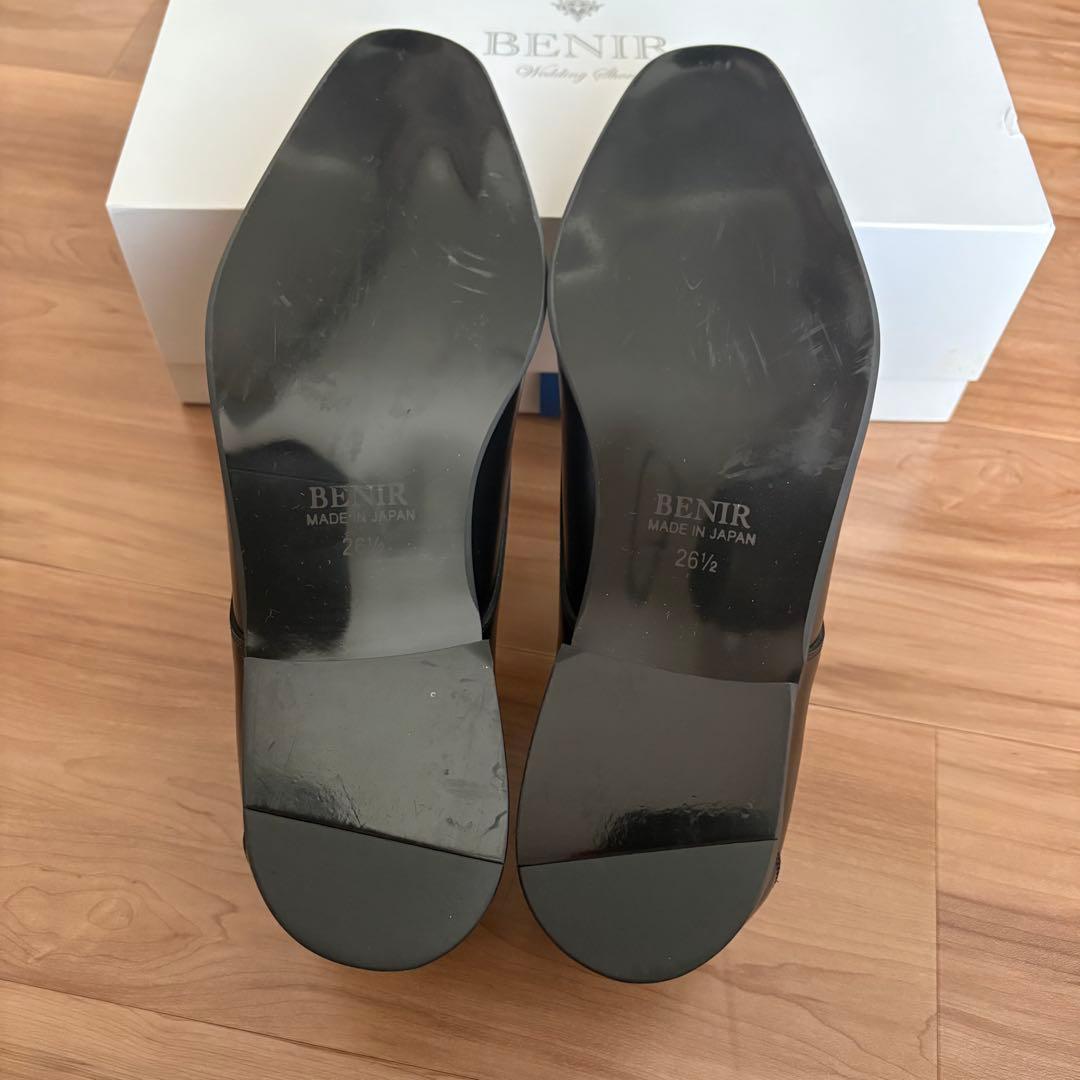【極美品】BENIR ベニル メンズ 26.5ウェディングシューズ ブラック