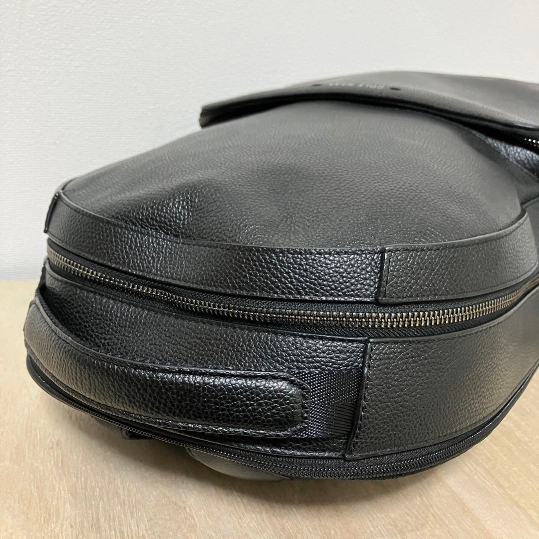 【訳あり】コールハーン マシュー バックパック 本革 A4/PC収納 黒