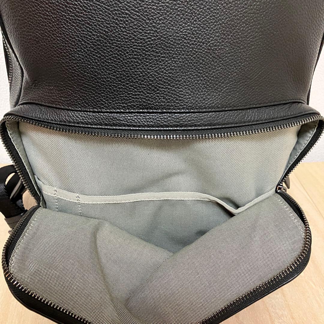 【訳あり】コールハーン マシュー バックパック 本革 A4/PC収納 黒