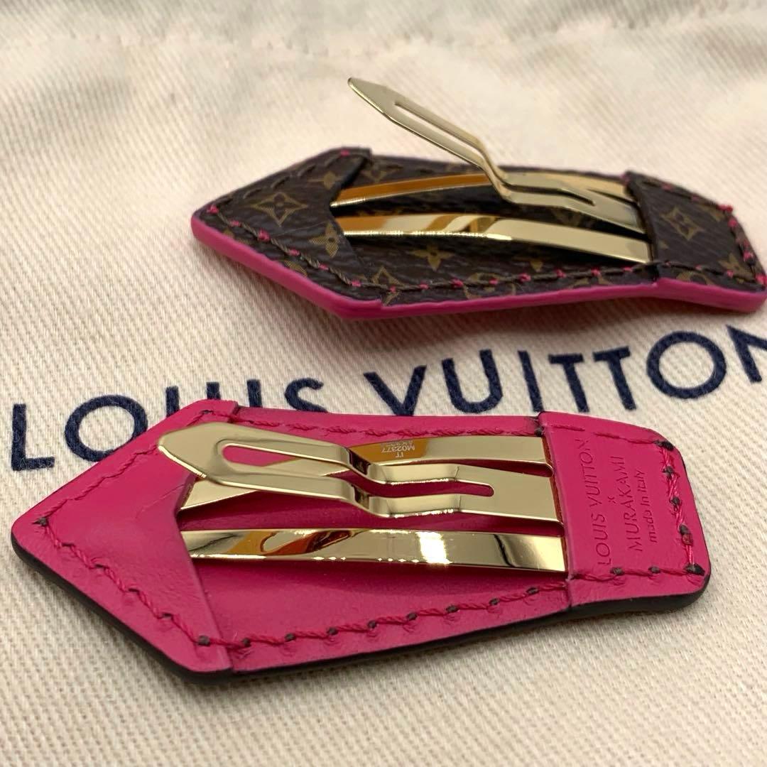 【未使用】ルイヴィトン　ヘアクリップ モノグラム　LVロゴ