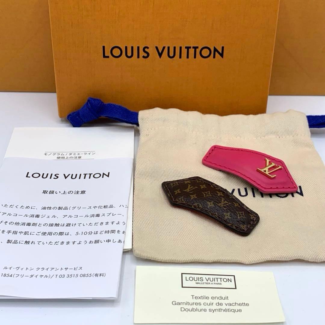 【未使用】ルイヴィトン　ヘアクリップ モノグラム　LVロゴ