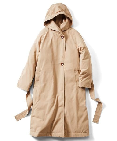 IEDIT 撥水（はっすい）素材がうれしい！すっきりロング丈ダウンコート L