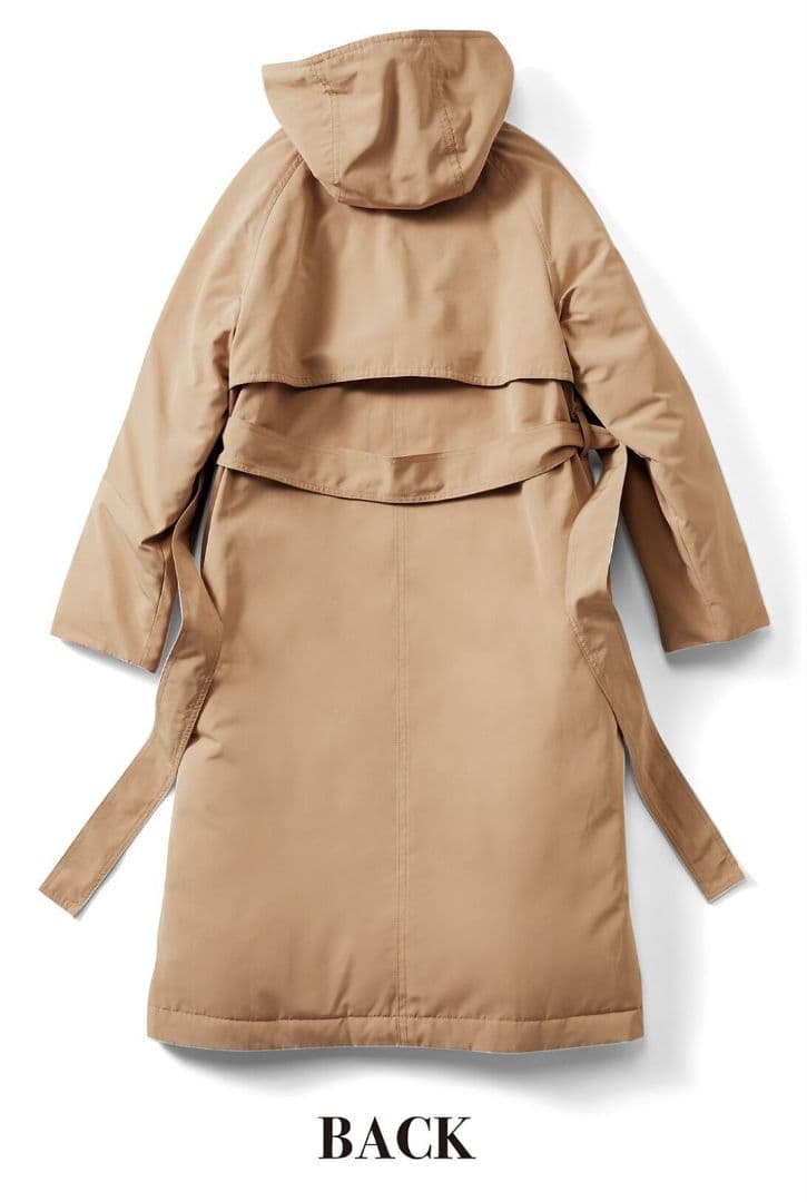 IEDIT 撥水（はっすい）素材がうれしい！すっきりロング丈ダウンコート L