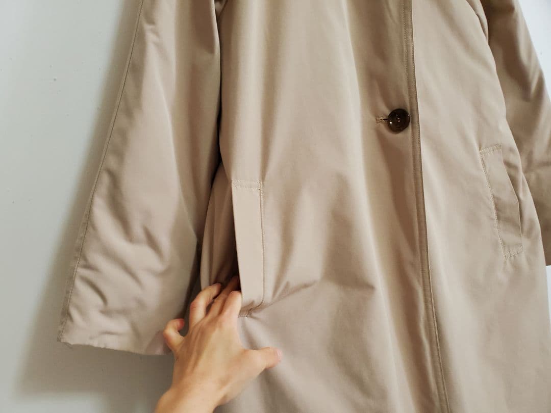 IEDIT 撥水（はっすい）素材がうれしい！すっきりロング丈ダウンコート L