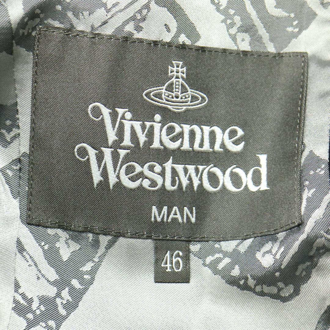 【美品✨】ヴィヴィアンウエストウッドマン ミントカラー ウールピーコート 黒46