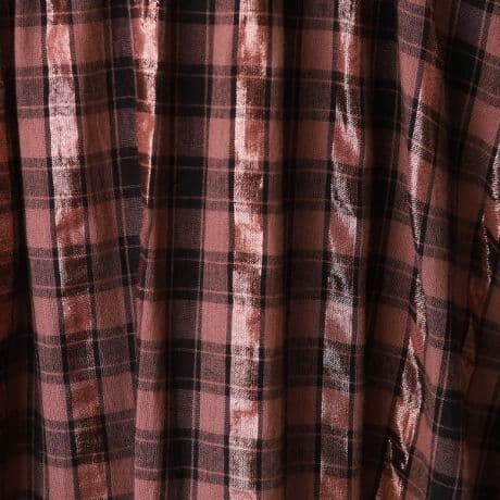 サラマリカ完売Cotton Check Shirring Long Dress