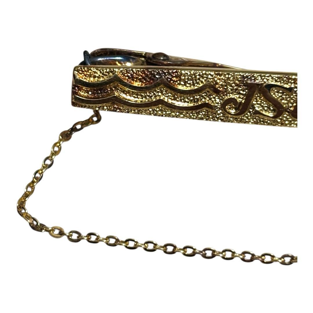 全日本海員組合特別功労賞　タイピン　バッジ　貴金属18金　シルバー　刻印品質表示