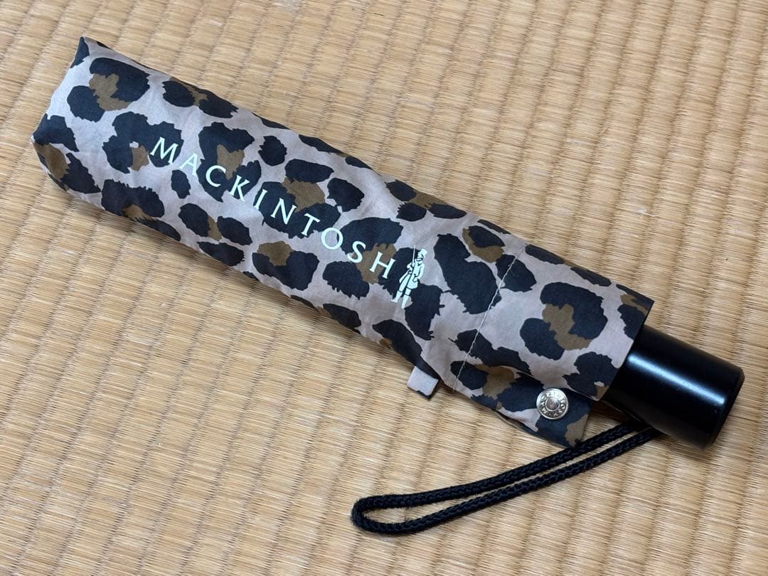 マッキントッシュフィロソフィー/折り畳み傘/レオパード/晴雨兼用/ヒョウ柄/美品