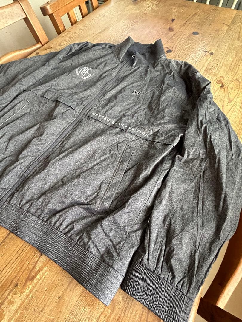 ■ マスターバニー　メンズ　ジャンパー　L グレー　ゴルフ　 防寒　防風　5