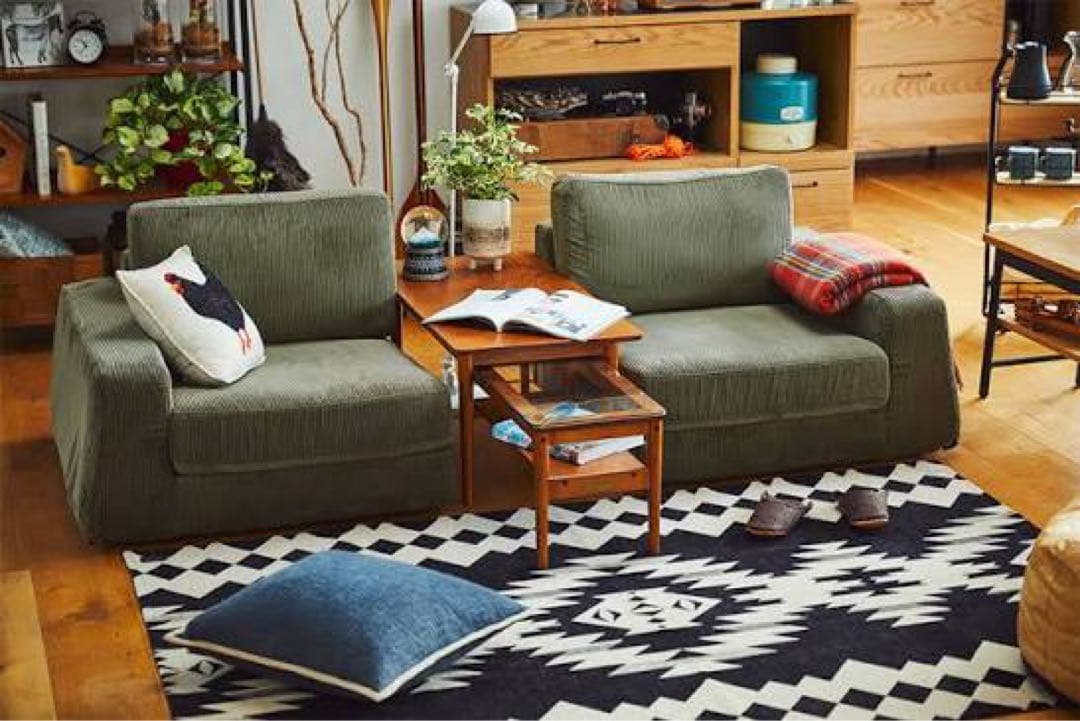 ニコアンド　グリュックソファ　グリーン