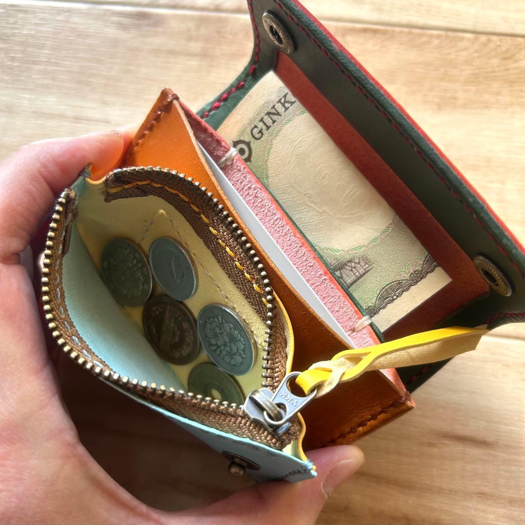 ミニトラッカーウォレット マルチカラー ミニウォレット 財布