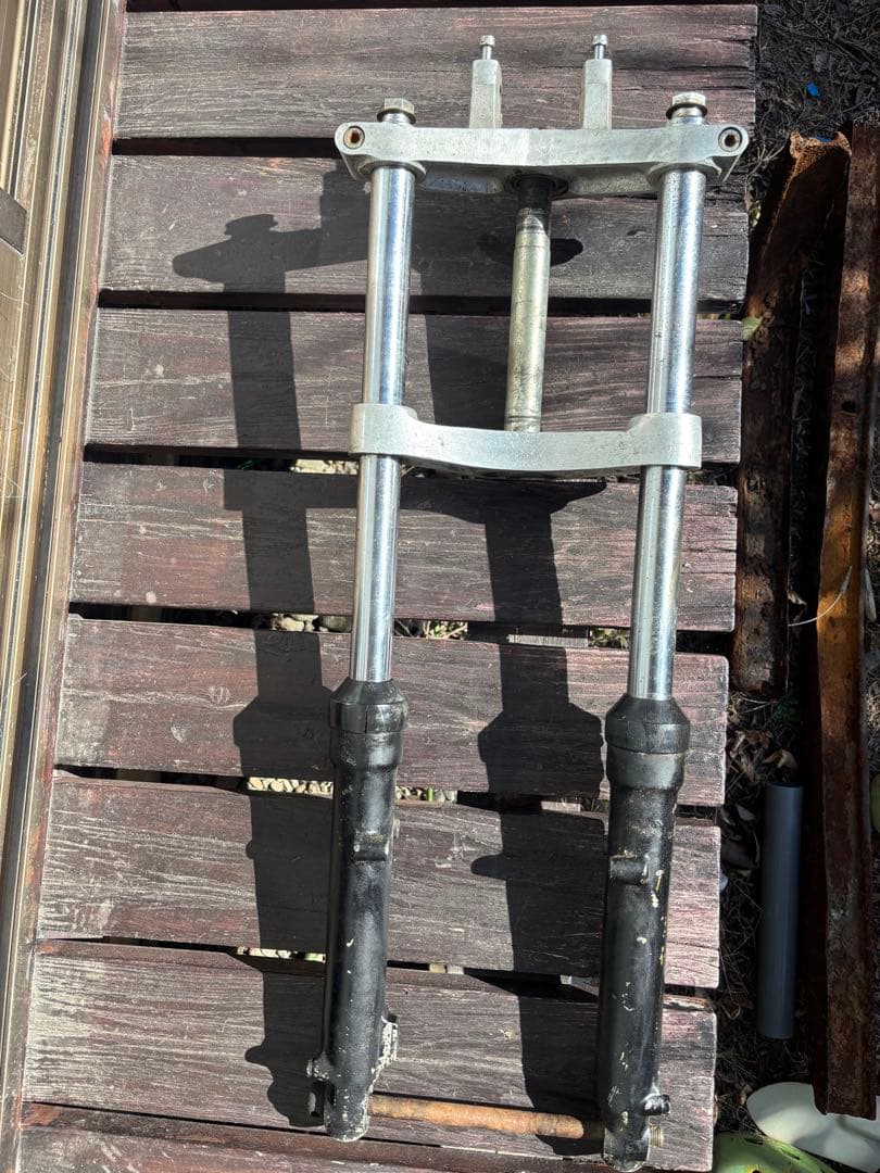 モンキー　フロントフォーク　MRD(ミクニ製) 早矢仕トップブリッジステム当時物