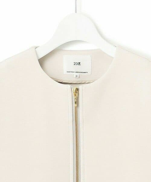23区【洗える】コットンエアー ギャザー ライトアウター