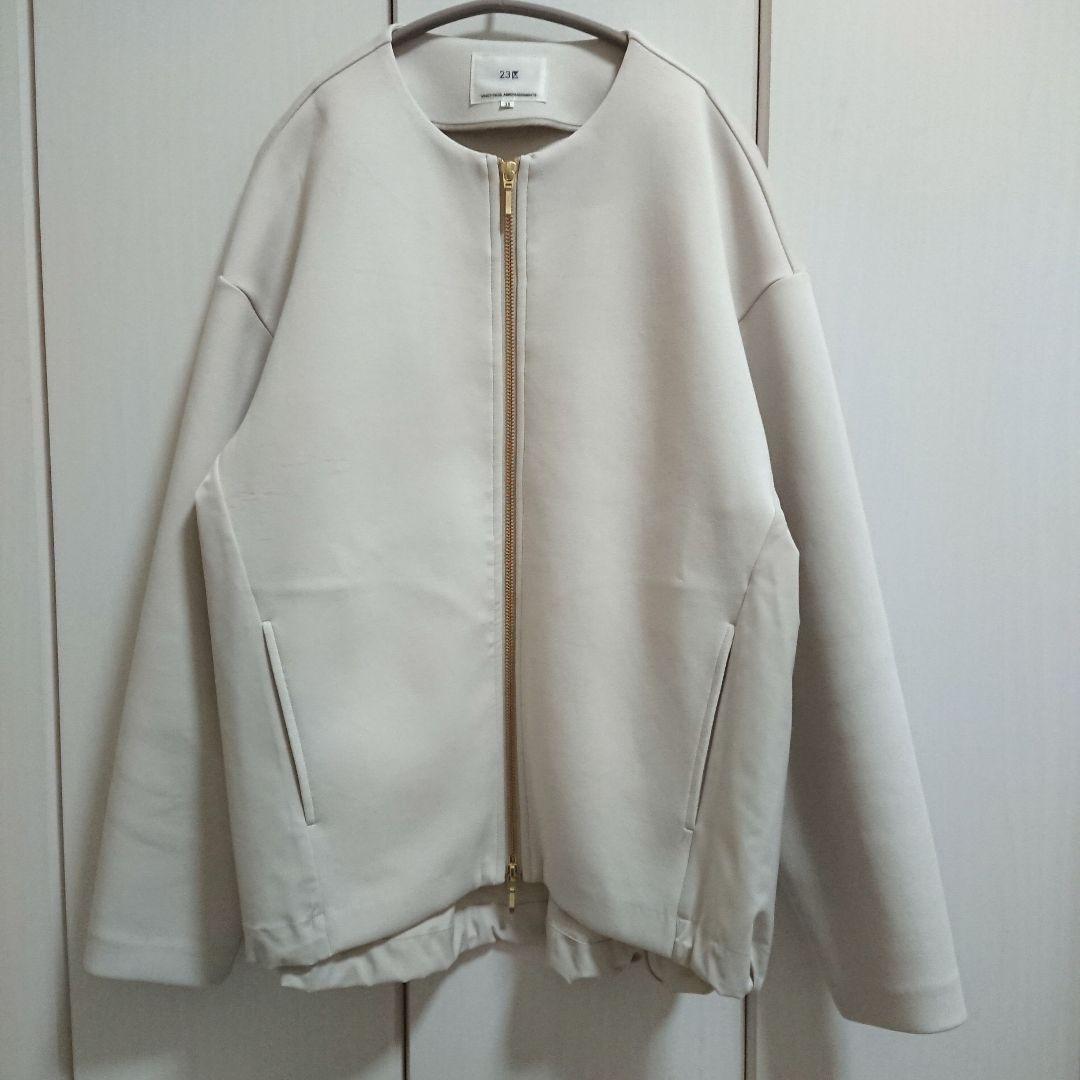 23区【洗える】コットンエアー ギャザー ライトアウター