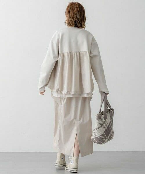 23区【洗える】コットンエアー ギャザー ライトアウター