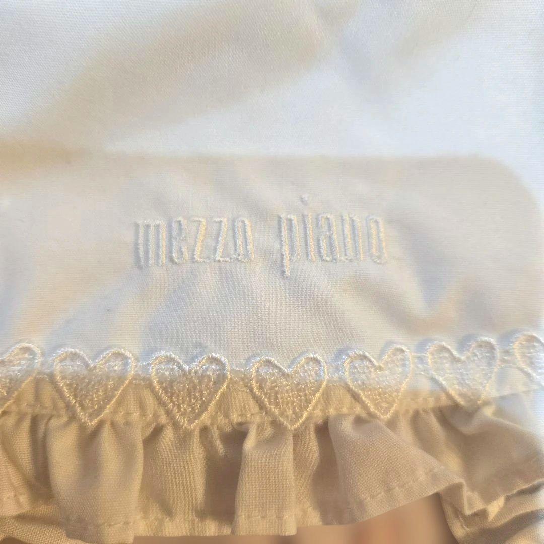 メゾピアノ35周年　ウサギバレリーナ柄ジャンバースカートセット(ヘアゴム付き)