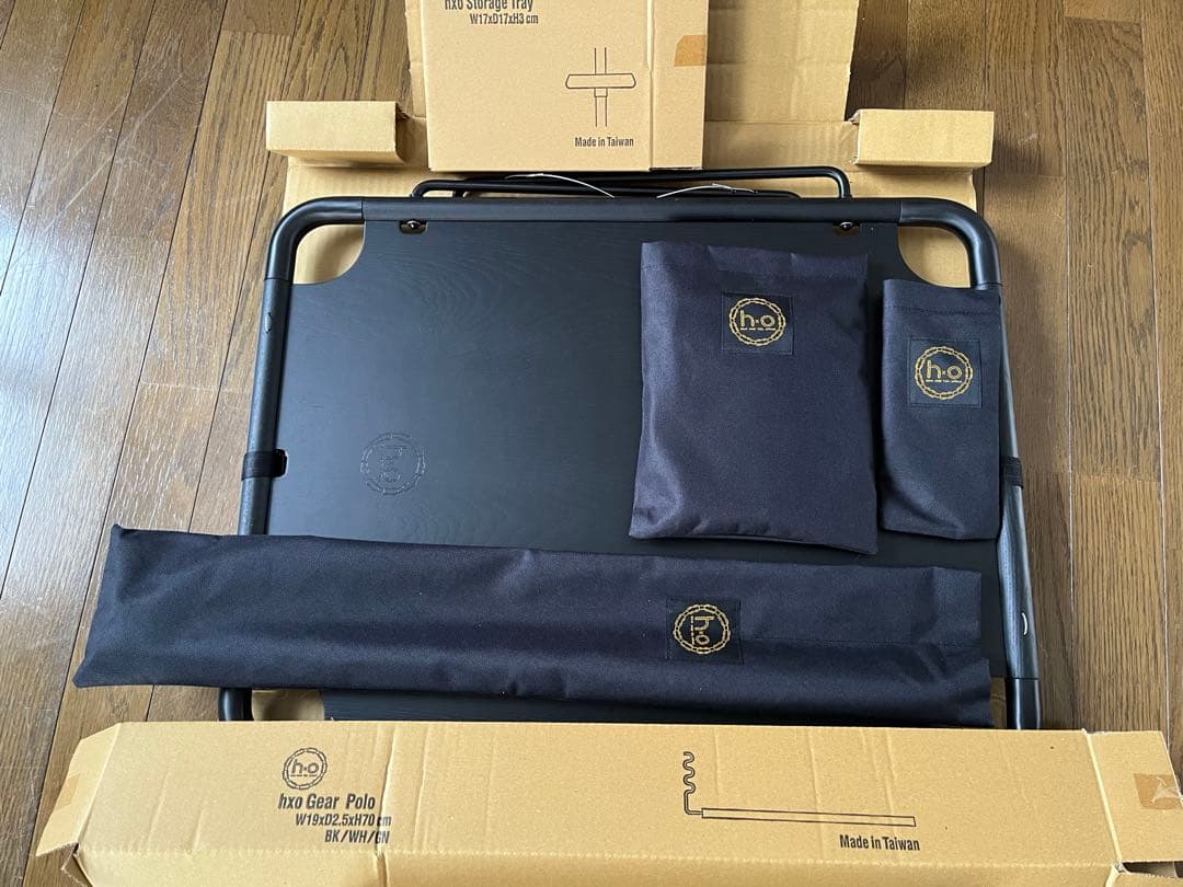 【5月まで】　hxo design モジュラーテーブル Black ソロセット