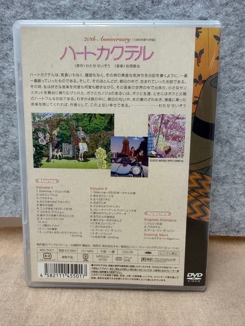 20th Anniversary ハートカクテル　TV作品集DVD