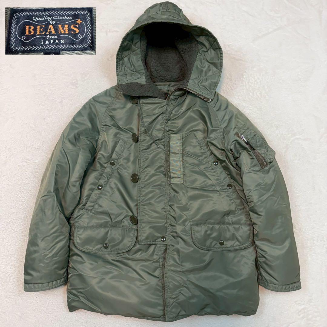 BEAMS+ N-3B フライトジャケット ダウンジャケット カーキ ミリタリー